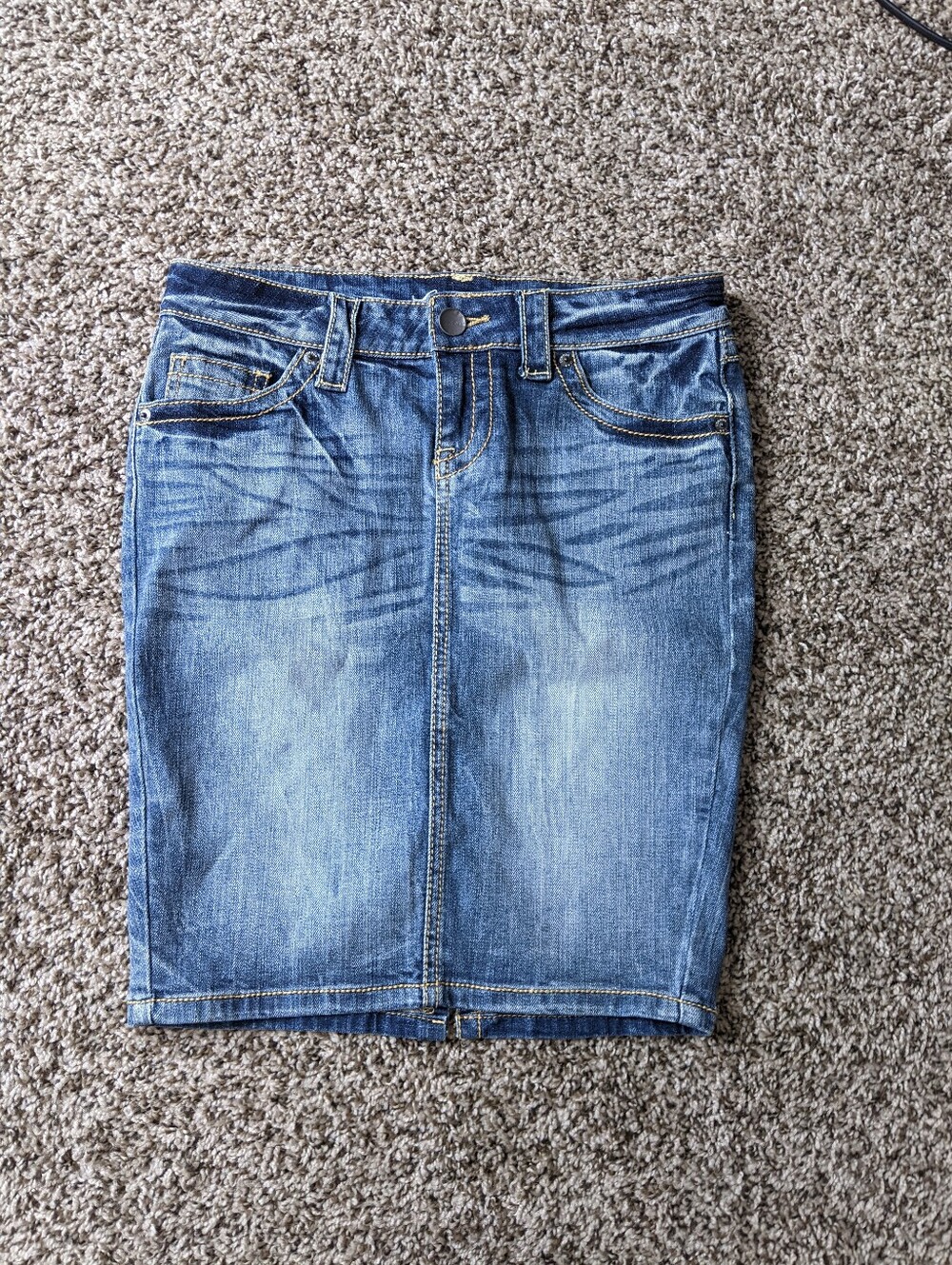 London Jean VS Pencil Denim Skirt 4